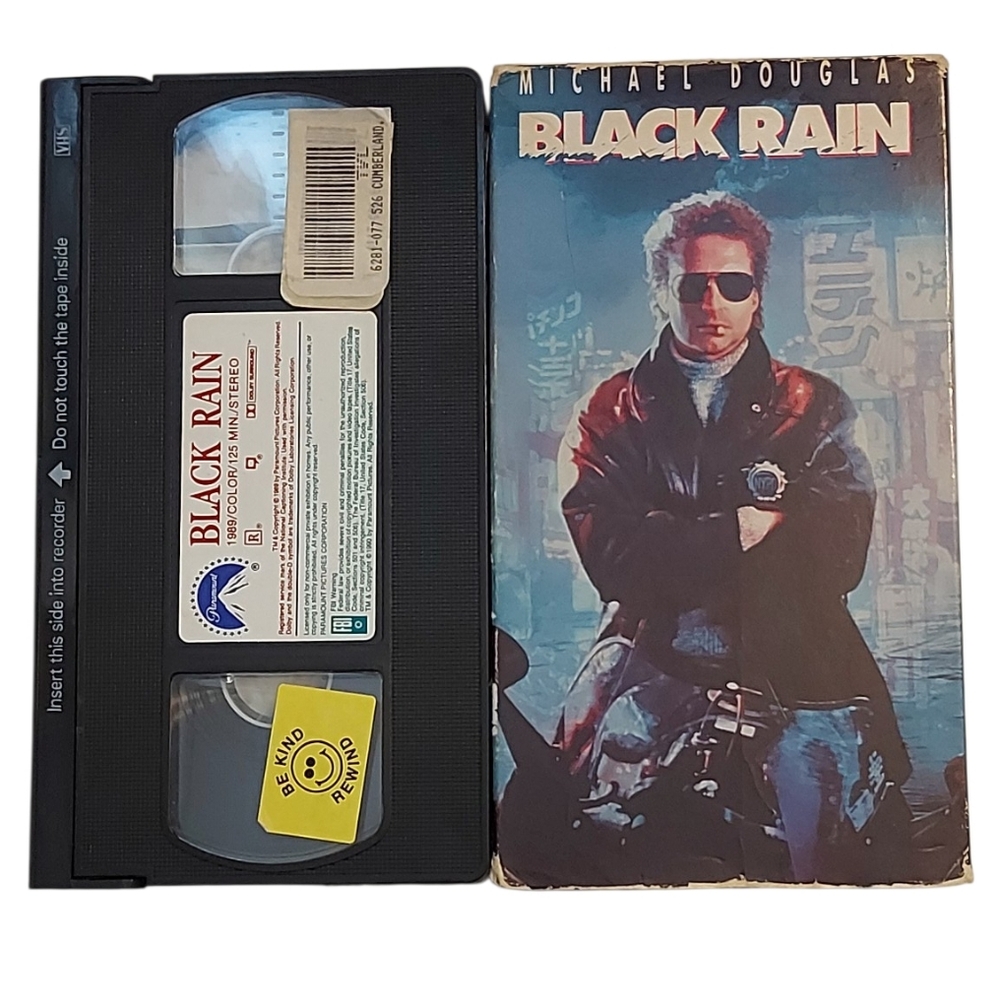 Black Rain VHS Tape